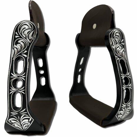 Western Stijgbeugels Aluminium Black