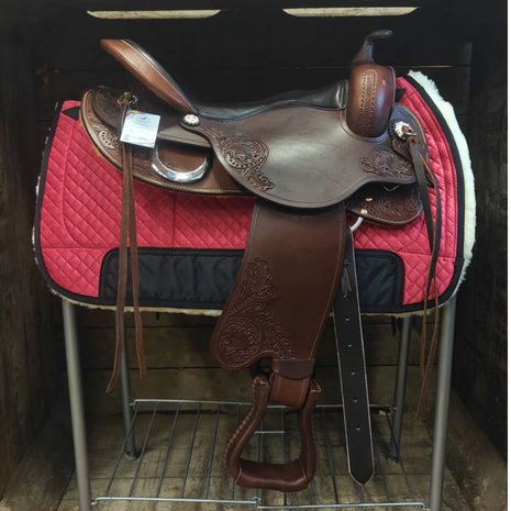 Kifra-pad Western Hot Pink Velvet 8 Pockets