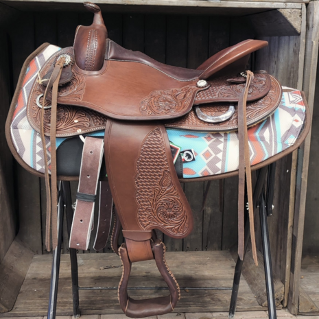 Burioni westernpad round TexTech &amp; scheerwol &ndash; met inlagevakken (exclusief bij Kifrahorse.nl)