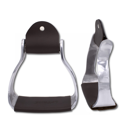 Extra brede western stijgbeugels aluminium