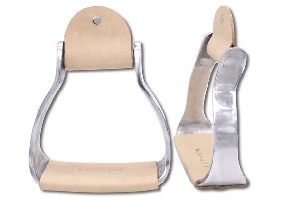 Extra brede western stijgbeugels aluminium