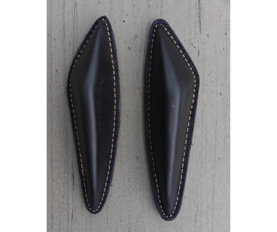 Losse Lederen Kniewrongen met Klittenband -  GFS S670